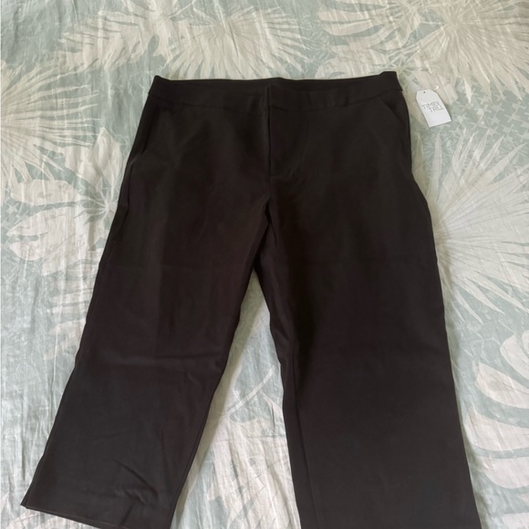 Time and Tru Black Dress Pants with Comfortable Fit - Picture 1 of 4